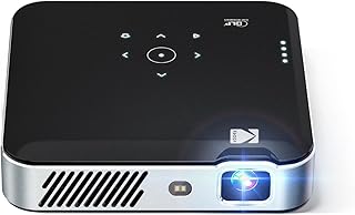Мини-проектор Kodak Luma 500 | Портативный уличный проектор Full HD 1080p с Wi-Fi, Bluetooth, HDMI и USB | Операционная система Google TV 11.0, сертифицирован Netflix, встроенный Chromecast, черный, 150
