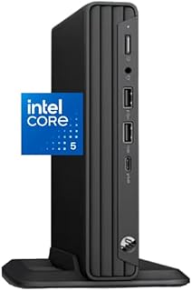 Настольный компьютер HP Pro Mini G9, процессор Intel Core i5-1335U 13-го поколения (до 4,6 ГГц), 32 ГБ ОЗУ, твердотельный накопитель PCIe SSD 1 ТБ, Wi-Fi 6, HDMI, Type-C, DisplayPort, поддержка двух мониторов 4K, проводная клавиатура и мышь, Windows 11 Pro.