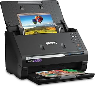 Беспроводная высокоскоростная система сканирования фотографий и документов Epson FastFoto FF-680W, черная.