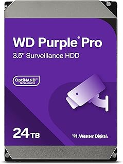 Внутренний жесткий диск Western Digital WD Purple Pro Surveillance 24 ТБ - SATA 6 Гбит/с, кэш 512 МБ, 3,5 дюйма - WD240PURP