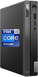 Lenovo ThinkCentre neo 50q Gen 4 Business MFF Desktop, процессор Intel Core i5-13420H 13-го поколения, 16 ГБ ОЗУ, твердотельный накопитель PCIe SSD 512 ГБ, Display Port, HDMI, RJ-45, Wi-Fi 6, Windows 11 Pro