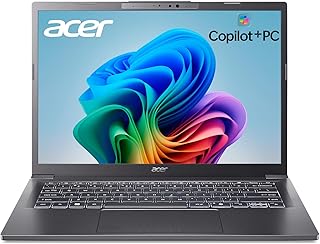 Acer Aspire 14 AI Copilot+ PC | 14-дюймовый WUXGA-дисплей | Процессор Intel Core Ultra 5 226V | NPU: до 40 000 об/мин - GPU: до 53 000 об/мин | Intel ARC 130V | 16 ГБ LPDDR5X | SSD 512 ГБ | Wi-Fi 6E | A14-52M-51S1
