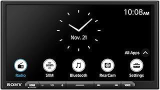 Мультимедийный ресивер Sony XAV-AX6000 с 7-дюймовым экраном, беспроводной поддержкой Apple CarPlay/Android Auto, видеовходом HDMI и поддержкой Maestro.