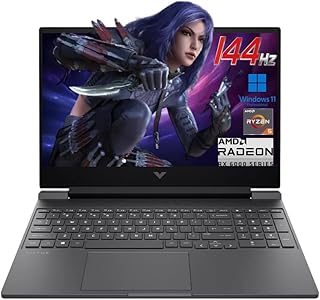 Игровой ноутбук HP Victus 15,6" 144 Гц FHD, AMD Ryzen 5 7535HS, 16 ГБ DDR5 RAM, 512 ГБ SSD, AMD Radeon RX 6550M, Beats RTX 2050, клавиатура с подсветкой, Windows 11 Pro, цвет: серебристый (Mica Silver).