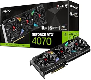 Видеокарта PNY GeForce RTX™ 4070 12GB XLR8 Gaming Verto Epic-X RGB™ с тремя вентиляторами и поддержкой DLSS 3