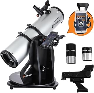 Настольный телескоп Добсона Celestron 22482 StarSense Explorer 150 мм с поддержкой мобильного приложения. Совместим с приложением StarSense для поиска туманностей, планет и многого другого – подходит для iPhone и Android.