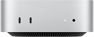 Настольный компьютер Apple Mac mini 2024 года с процессором M4, 10-ядерным центральным и 10-ядерным графическим процессором: создан для Apple Intelligence, 16 ГБ оперативной памяти, 256 ГБ SSD-накопитель, гигабитный Ethernet. Совместим с iPhone/iPad.