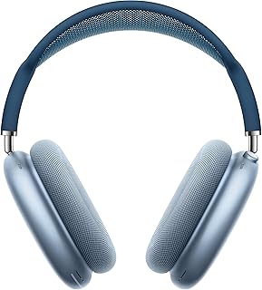 Беспроводные накладные наушники Apple AirPods Max с активным шумоподавлением, режимом прозрачности, персонализированным пространственным звуком, Dolby Atmos, Bluetooth для iPhone – небесно-голубой