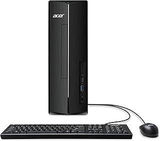 Настольный компьютер Acer Aspire XC-1780-UA91 | Процессор Intel Core i5-13400 с 10 ядрами (до 4,6 ГГц) | 8 ГБ оперативной памяти DDR4 3200 МГц | SSD-накопитель PCIe Gen 4 512 ГБ | Устройство чтения SD-карт | Wi-Fi Intel 6E AX211 | Windows 11 Home