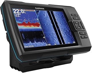 Эхолот Garmin Striker 7SV с датчиком, 7-дюймовый GPS-навигатор с функцией Chirp Traditional, датчиками ClearVu и SideVu Scanning Sonar и встроенным программным обеспечением для построения контурных карт Quickdraw, 7 дюймов (010-01874-00)