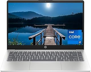 Ноутбук HP 14 дюймов, дисплей Full HD, процессор Intel Core i7-1355U 13-го поколения, 16 ГБ ОЗУ, SSD 512 ГБ, графика Intel Iris Xe, Windows 11 Home, 14-ep0199nr (2024)
