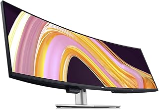 Монитор Dell UltraSharp U4924DW 49" с изогнутым экраном Dual Quad HD (DQHD) и светодиодной подсветкой, соотношение сторон 32:9, черный.