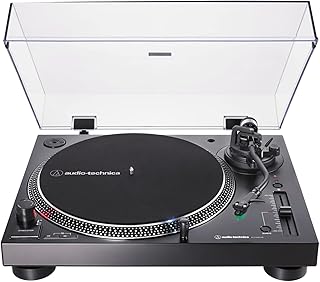 Беспроводной проигрыватель виниловых пластинок Audio-Technica AT-LP120XBT-USB-BK с прямым приводом, черный.