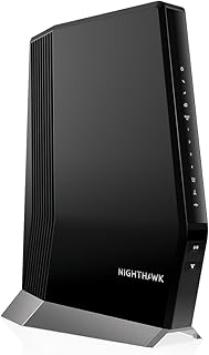 Комбинированный кабельный модем и маршрутизатор NETGEAR Nighthawk с поддержкой Wi-Fi 6 (CAX80) — совместим со всеми основными кабельными провайдерами, включая Xfinity, Spectrum, Cox — тарифные планы до 6 Гбит/с — Wi-Fi 6 AX6000 — DOCSIS 3.1