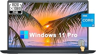 Ноутбук Dell Inspiron 15 3000 3520 для бизнеса [Windows 11 Pro], 15,6-дюймовый сенсорный экран Full HD, четырехъядерный процессор Intel i5-1135G7 11-го поколения, 16 ГБ оперативной памяти, твердотельный накопитель PCIe SSD 1 ТБ, цифровая клавиатура, Wi-Fi, веб-камера, HDMI, черный.