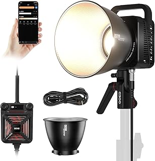 ZHIYUN MOLUS G300 [Официальный], 300 Вт COB двухцветный светодиодный видеосвет, крепление Bowens, максимальная мощность 500 Вт в экстремальном режиме, управление через приложение, сверхтихий, 2700K-6500K, CRI 95+, TLCI 97+, 15500 люкс/1 м, 14 световых эффектов