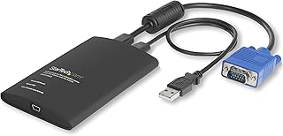 Портативный адаптер StarTech.com для ноутбуков, KVM-консоль USB/VGA, передача файлов и захват видео, Windows/Linux/MacOS, TAA.