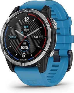 Garmin quatix® 7 Standard Edition, морские GPS-смарт-часы, оповещения об изменении приливов и отливов, оповещения о соскакивании якоря, маркировка путевых точек.