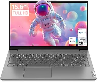 Ноутбук Lenovo V15 для бизнеса, дома и учебы | 15,6-дюймовый FHD-дисплей с антибликовым покрытием | Intel Core i7-1255U | 16 ГБ ОЗУ | 512 ГБ SSD | HDMI | Type-C | RJ-45 | Цифровая клавиатура | Веб-камера | Wi-Fi 6 | Windows 11 Pro