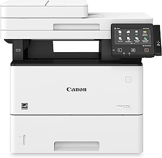 Canon imageCLASS D1650 — монохромный беспроводной лазерный принтер с двусторонней печатью, сканер, копир, факс, автоматическая подача документов, 3-летняя ограниченная гарантия, скорость печати 45 стр./мин, белый цвет.
