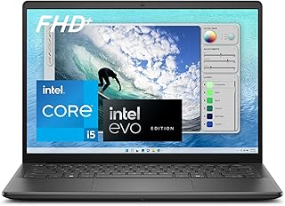 Ноутбук Dell Inspiron 14 5440 — 14-дюймовый дисплей 16:10 FHD+ (1920 x 1200), процессор Intel Core i5-1334U, 8 ГБ оперативной памяти DDR5, SSD-накопитель 512 ГБ, графика Intel UHD Graphics, Windows 11 Home, выездное обслуживание — цвет Carbon Black.