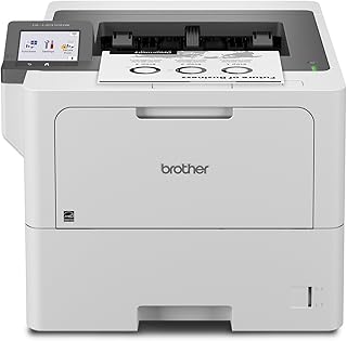 Монохромный лазерный принтер Brother HL-L6310DW Enterprise с низкой стоимостью печати, беспроводной сетью и большой емкостью лотка для бумаги, совместимый с Alexa.