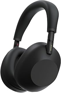 Sony WH-1000XM6 — лучшие беспроводные наушники с шумоподавлением, процессор шумоподавления HD NC QN3, 12 микрофонов, адаптивный оптимизатор шумоподавления, мастеринг от звукорежиссеров, студийное качество, 30 часов работы от батареи, черный цвет.