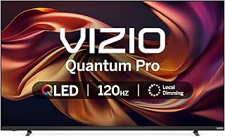 Телевизор VIZIO Quantum Pro 50 дюймов, 4K 120 Гц, QLED, HDR10+, Smart TV, Dolby Vision, Active Full Array, 240 Гц при разрешении 1080p, для игр на ПК, WiFi 6E, Apple AirPlay, встроенный Chromecast, модель M50QXM-K01, 2023 год выпуска.