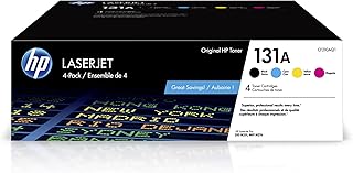 Черные, голубые, пурпурные и желтые тонер-картриджи HP 131A для принтеров HP | Совместимы с принтерами серий: LaserJet Pro 200 color M251, LaserJet Pro 200 color MFP M276 | CF210AQ1