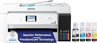 Беспроводной цветной многофункциональный принтер Epson EcoTank ET-15000 Supertank со сканером, копиром, факсом, Ethernet и возможностью печати до 13 x 19 дюймов, белый.