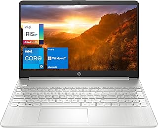 Ноутбук HP 15, 15,6-дюймовый Full HD дисплей, процессор Intel Core i5-1135G7, 16 ГБ оперативной памяти DDR4, твердотельный накопитель PCIe SSD на 512 ГБ, порт USB Type-C, веб-камера, Wi-Fi, Windows 11 Home, серебристый.