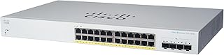 Умный бизнес-коммутатор CISCO CBS220-24P-4G | 24 порта GE | PoE | 4 порта SFP 1G | 3-летняя ограниченная гарантия на оборудование (CBS220-24P-4G-NA)