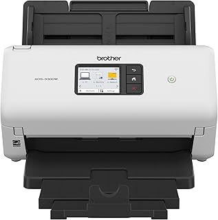 Беспроводной высокоскоростной настольный сканер Brother ADS-3300W | 2,8-дюймовый сенсорный экран | Сканирует до 40 стр./мин1
