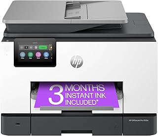 Многофункциональный принтер HP OfficeJet Pro 9135e, цветной, для малого и среднего бизнеса: печать, копирование, сканирование, факс, беспроводная связь. В комплекте 3-месячная пробная версия Instant Ink; двусторонняя печать; двусторонняя печать.