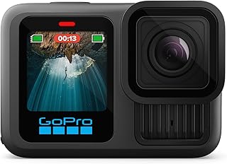 GoPro HERO13 Black — водонепроницаемая экшн-камера с видеосъемкой 5.3K60, фотосъемкой 27 МП и совместимостью с объективами серии HB.