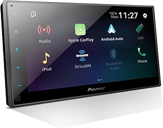 Pioneer DMH-W2770NEX 6,8-дюймовый емкостный сенсорный экран, двухдиновая магнитола – беспроводное и проводное подключение Apple CarPlay и Android Auto, Bluetooth, камера заднего вида, FLAC, укороченный корпус, HD Radio