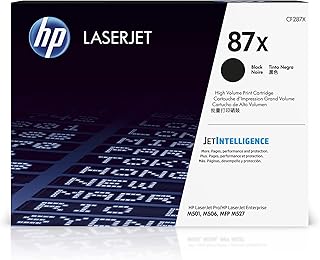 Черный тонер-картридж HP 87X увеличенного ресурса | Совместим с принтерами HP LaserJet Enterprise M506 Series, HP LaserJet Enterprise MFP M527 Series, HP LaserJet Pro M501 Series | CF287X