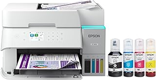Беспроводной многофункциональный цветной принтер Epson EcoTank ET-3950 Supertank с запасом чернил до 3 лет, многоразовыми картриджами, идеально подходит для домашнего офиса, скорость печати 18 стр./мин, цветной экран 2,4 дюйма, автоматическая подача документов – белый.
