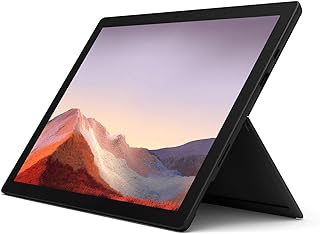 Microsoft Surface Pro 7 256 ГБ, процессор i7, 16 ГБ ОЗУ, Windows 10 Pro (Wi-Fi, четырехъядерный процессор i7 1,3 ГГц (до 3,9 ГГц), 12,3-дюймовый сенсорный экран), матовый черный, PVT-00015 (восстановленный).