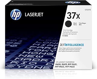 Черный тонер-картридж HP 37X увеличенной емкости | Совместим с принтерами HP LaserJet Enterprise серий M608, M609, HP LaserJet Enterprise MFP серий M631, M632, M633 | CF237X