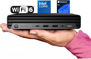 Настольный компьютер HP Pro 400 G9 Mini PC, процессор Intel, 16 ГБ оперативной памяти DDR5, твердотельный накопитель PCIe SSD на 256 ГБ, поддержка трех дисплеев 4K, USB-C, сверхтихая работа, Bluetooth 5.2, Wi-Fi 6, клавиатура и мышь, Windows 11 Pro