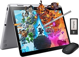 Ноутбук-трансформер SAMSUNG Chromebook Plus с 12,2-дюймовым сенсорным экраном FHD, предназначенный для бизнеса и студентов, оснащен двухъядерным процессором Intel, 4 ГБ оперативной памяти, 224 ГБ встроенной памяти (64 ГБ eMMC + док-станция 160 ГБ), стилусом и беспроводной мышью. Цвет: серебристый.