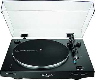 Проигрыватель виниловых пластинок Audio Technica AT-LP3XBT-BK с Bluetooth, ременным приводом, полностью автоматический, 33/45 об/мин (черный).