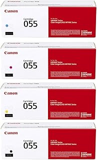 Стандартный картридж с тонером Canon CRG 055 для принтеров MF743 и MF741, в комплекте с черным/голубым/пурпурным/желтым картриджами.