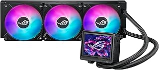 Жидкостное охлаждение процессора ASUS ROG RYUJIN III 360 ARGB EXTREME «все в одном», поддержка AMD Ryzen 9000 и Intel® Core™ Ultra, помпа Asetek Gen8 V2; высокопроизводительные магнитные вентиляторы с высоким статическим давлением; настраиваемый 3,5-дюймовый ЖК-дисплей.