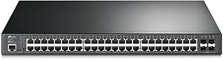 TP-Link TL-SG3452P | 48-портовый гигабитный коммутатор L2+ с управляемым PoE | 48 портов PoE+ мощностью 384 Вт, 4 слота SFP | Автоматическое восстановление PoE | Интеграция с Omada SDN | IPv6 | Статическая маршрутизация | Ограниченная пожизненная гарантия