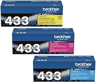 Набор цветных тонер-картриджей Brother TN433C, TN433M, TN433Y (TN-433C, TN-433M, TN-433Y) голубого, пурпурного и желтого цветов.