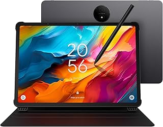 Планшет TCL NXTPAPER 14 на Android, 14,3-дюймовая панель для рисования и цифровой блокнот, стилус на 4096 уровней и чехол-книжка в комплекте, дисплей, имитирующий бумагу, 8+8 ГБ ОЗУ, 256 ГБ памяти, аккумулятор 10000 мАч, многооконный режим, серый цвет.