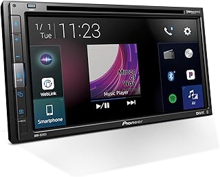 Автомагнитола Pioneer AVH-521EX с 6,8-дюймовым резистивным сенсорным экраном, двухдиновая – Bluetooth, камера заднего вида, SiriusXM, USB, воспроизведение FLAC, MIXTRAX, 13-полосный эквалайзер, предварительные выходы AM/FM-радио