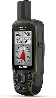 Garmin GPSMAP 65s, портативный навигатор с кнопочным управлением, альтиметром и компасом, расширенной поддержкой спутников и многодиапазонной технологией, 2,6-дюймовым цветным дисплеем.